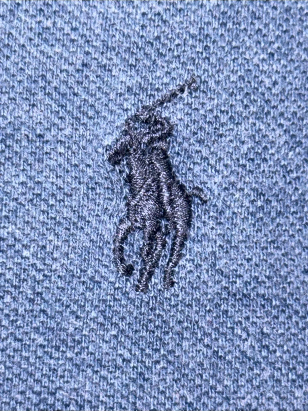 Polo Ralph Lauren Men’s Large Gray/Blue Short Sleeve Polo with Navy Pony